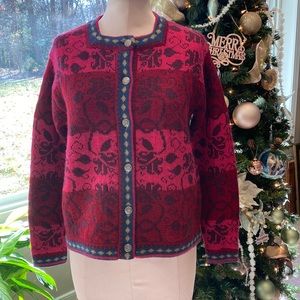 Vintage Snowflake Nordic Wool Cardigan
Knit Sweater Sz SP